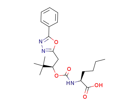 (S)-2-[(R)-2,2-Dimethyl-1-(5-phenyl-[1,3,4]oxadiazol-2-ylmethyl)-propoxycarbonylamino]-hexanoic acid