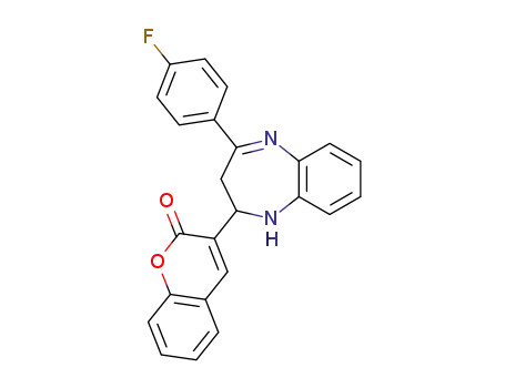 3-[4-(4-fluoro-phenyl)-2,3-dihydro-1<i>H</i>-benzo[<i>b</i>][1,4]diazepin-2-yl]-chromen-2-one