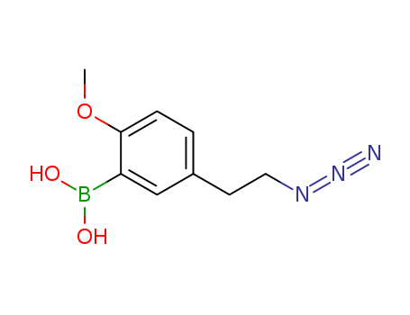 5-(2-azidomethyl)-2-methoxyphenylboronic acid