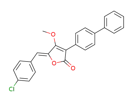 2(5H)-Furanone,
3-[1,1'-biphenyl]-4-yl-5-[(4-chlorophenyl)methylene]-4-methoxy-, (5Z)-