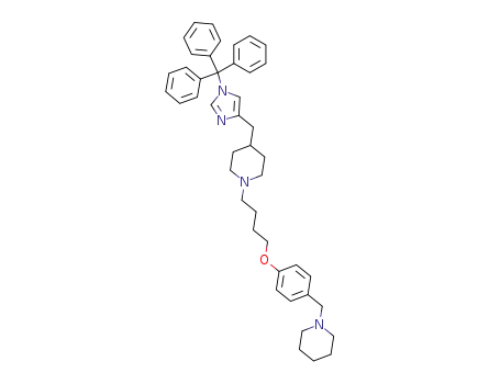 1-[4-(4-Piperidin-1-ylmethyl-phenoxy)-butyl]-4-(1-trityl-1H-imidazol-4-ylmethyl)-piperidine