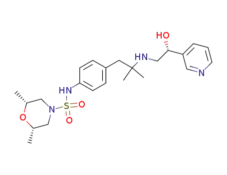 N-[4-[2-[[(2R)-2-hydroxy-2-(3-pyridinyl)ethyl]amino]2-methylpropyl]phenyl]-2,6-dimethyl-,(2R,6S)-4-morpholinesulfonamide