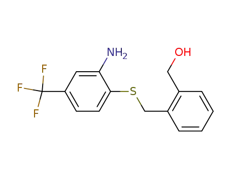 Benzenemethanol, 2-[[[2-amino-4-(trifluoromethyl)phenyl]thio]methyl]-