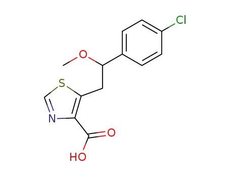5-[2-(4-chloro-phenyl)-2-methoxy-ethyl]-thiazole-4-carboxylic acid