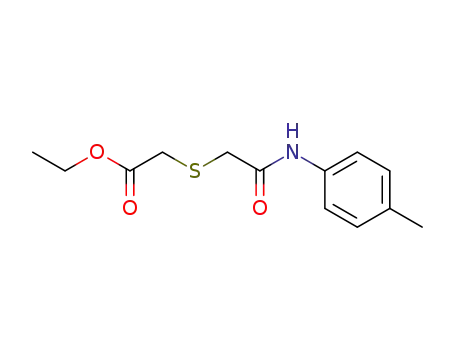 Molecular Structure of 403834-47-9 ((<i>p</i>-tolylcarbamoyl-methylsulfanyl)-acetic acid ethyl ester)