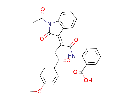 Benzoic acid,
2-[[(2E)-2-(1-acetyl-1,2-dihydro-2-oxo-3H-indol-3-ylidene)-4-(4-methoxy
phenyl)-1,4-dioxobutyl]amino]-