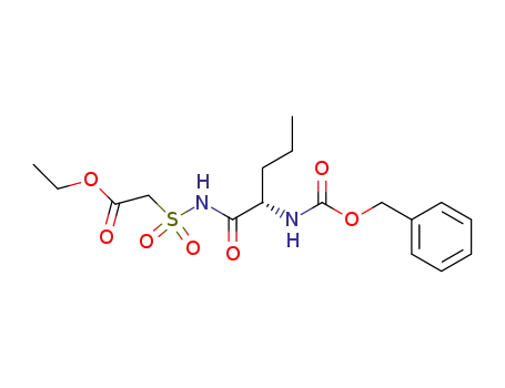 ((S)-2-Benzyloxycarbonylamino-pentanoylsulfamoyl)-acetic acid ethyl ester
