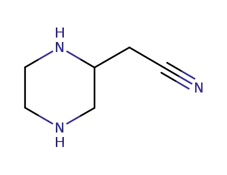 Molecular Structure of 2465-79-4 (2-Piperazineacetonitrile)