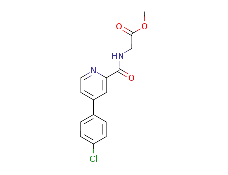 {[4-(4-Chlorophenyl)pyridine-2-carbonyl]amino}-acetic acid methyl ester