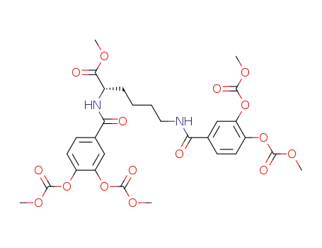 (S)-2,6-Bis-(3,4-bis-methoxycarbonyloxy-benzoylamino)-hexanoic acid methyl ester