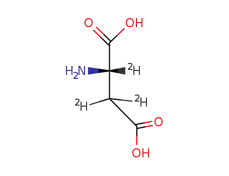 Molecular Structure of 3842-25-9 (L-ASPARTIC-2,3,3-D3 ACID)