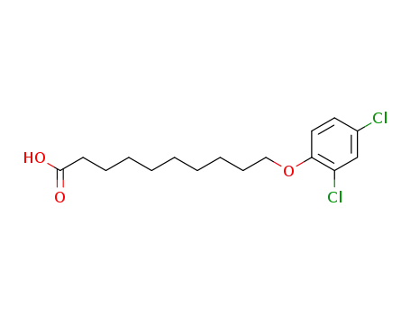 Molecular Structure of 18625-10-0 (Decanoic acid,10-(2,4-dichlorophenoxy)-)