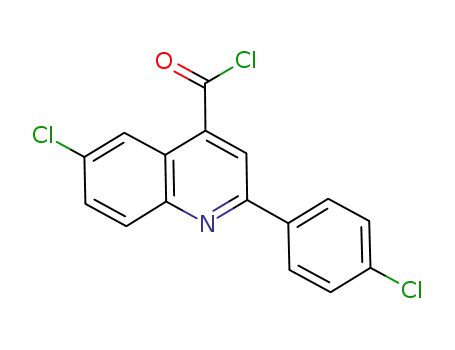 6-chloro-2-(4-chlorophenyl)quinoline-4-carbonyl chloride