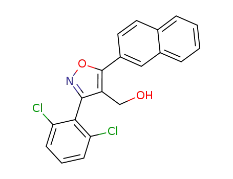 3-(2,6-dichlorophenyl)-5-naphthalen-2-ylisoxazole-4-methanol