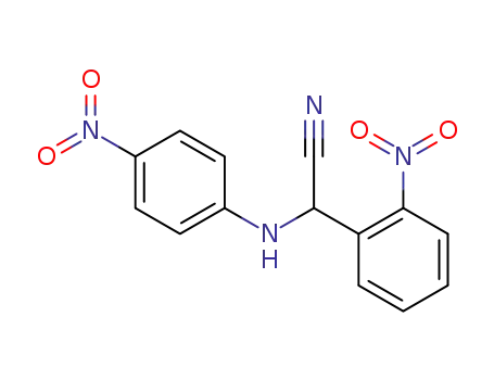 Molecular Structure of 888203-61-0 (Benzeneacetonitrile, 2-nitro-a-[(4-nitrophenyl)amino]-)