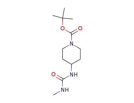 Molecular Structure of 1233955-69-5 (tert-butyl 4-[(methylcarbamoyl)amino]piperidine-1-carboxylate)