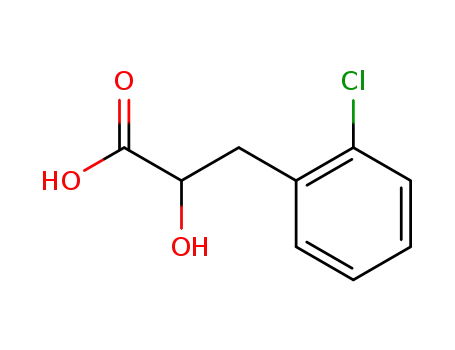 Molecular Structure of 133373-31-6 (3-(2-Chlorophenyl)-2-hydroxypropanoic acid)
