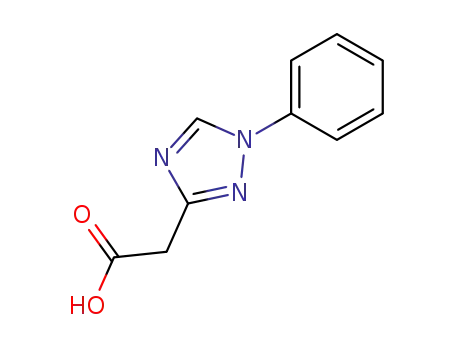 Molecular Structure of 64142-86-5 ((1-Phenyl-1H-1,2,4-triazol-3-yl)acetic acid)