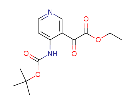 3-Pyridineacetic acid,4-[[(1,1-dimethylethoxy)carbonyl]amino]-a-oxo-, ethyl ester