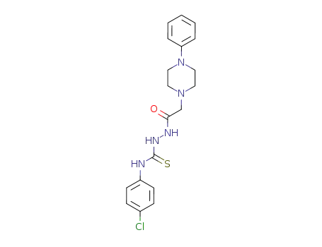 1-Piperazineacetic acid, 4-phenyl-,
2-[[(4-chlorophenyl)amino]thioxomethyl]hydrazide