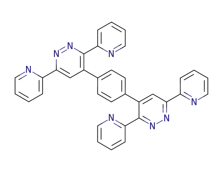 Molecular Structure of 915696-94-5 (4,4'-(1,4-phenylene)bis(3,6-dipyridin-2-ylpyridazine))