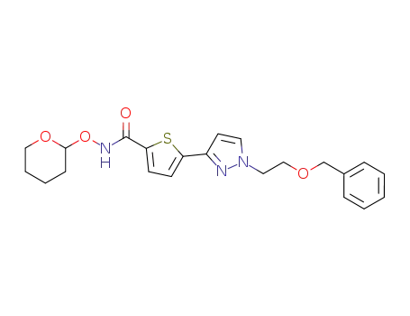 5-[1-(2-benzyloxy-ethyl)-1<i>H</i>-pyrazol-3-yl]-thiophene-2-carboxylic acid (tetrahydro-pyran-2-yloxy)-amide