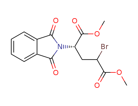 Pentanedioic acid, 2-bromo-4-(1,3-dihydro-1,3-dioxo-2H-isoindol-2-yl)-, dimethyl ester, (4S)-