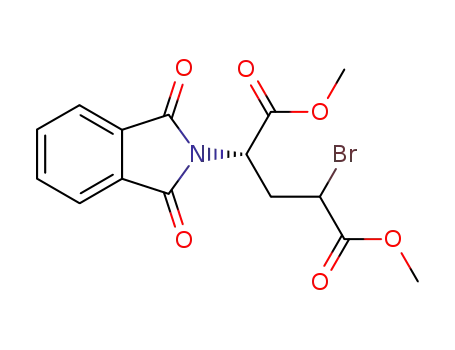 Pentanedioic acid,
2-bromo-4-(1,3-dihydro-1,3-dioxo-2H-isoindol-2-yl)-, dimethyl ester,
(4S)-
