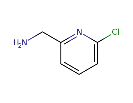 Molecular Structure of 188637-75-4 (2-Pyridinemethanamine,6-chloro-(9CI))