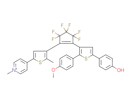 4-(4-{3,3,4,4,5,5-hexafluoro-2-[5-(4-hydroxyphenyl)-2-(4-methoxyphenyl)thiophen-3-yl]cyclopent-1-enyl}-5-methylthiophen-2-yl)-1-methylpyridinium