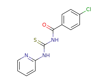 Molecular Structure of 105540-92-9 (<i>N</i>-(4-chloro-benzoyl)-<i>N</i>'-[2]pyridyl-thiourea)