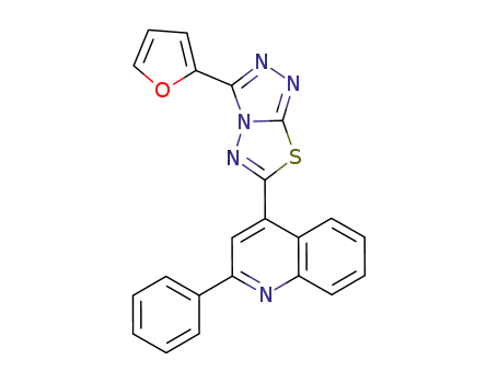 4-[3-(2-furyl)[1,2,4]triazolo[3,4-b][1,3,4]thiadiazol-6-yl]-2-phenylquinoline