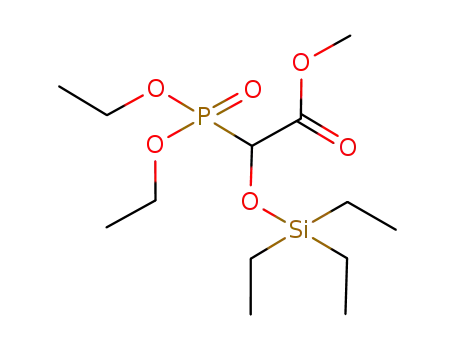 Molecular Structure of 918410-70-5 (Acetic acid, 2-(diethoxyphosphinyl)-2-[(triethylsilyl)oxy]-, methyl ester)