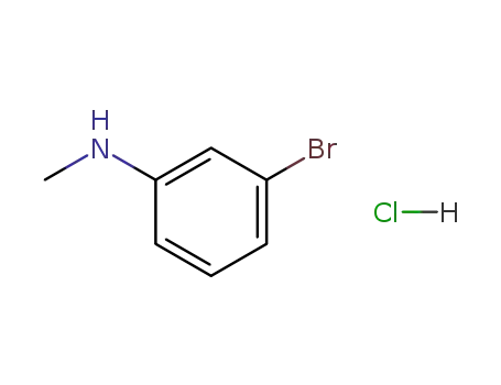 Molecular Structure of 152814-26-1 (3-Bromo-N-methylaniline, HCl)