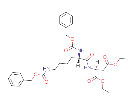diethyl N<SUP>2</SUP>,N<SUP>6</SUP>-bis((benzyloxy)carbonyl)-L-lysyl-L-aspartate