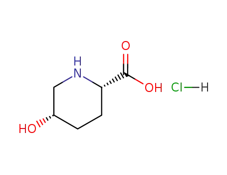 Molecular Structure of 154307-84-3 ((2S,5S)-5-hydroxypiperidine-2-carboxylic acid hydrochloride)