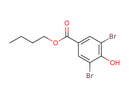 Molecular Structure of 75254-69-2 (butyl 3,5-di-bromo-4-hydroxybenzoate)