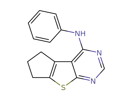 N-(6,7-dihydro-5H-cyclopenta[4,5]thieno[2,3-d]pyrimidin-4-yl)-N-phenylamine