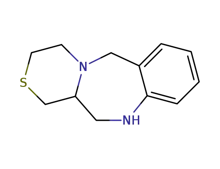 Molecular Structure of 705966-36-5 (3,4,5,10,11,11a-hexahydro-1H-2-thia-4a,10-diazadibenzo[a,d]cycloheptene)
