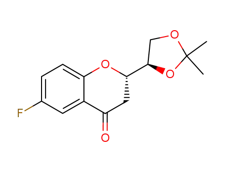 (1'R,2S)-2-[(1',2'-O-Isopropylidene)dihydroxyethyl]-6-fluorochroman-4-one