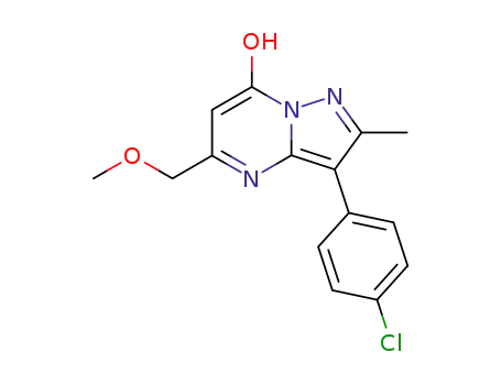 3-(4-chloro-phenyl)-5-methoxymethyl-2-methyl-pyrazolo[1,5-<i>a</i>]pyrimidin-7-ol