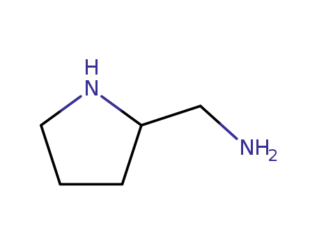Molecular Structure of 57734-57-3 ((2-Pyrrolidinyl)methylamine)