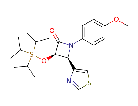(3R,4S)-1-(4-Methoxy-phenyl)-4-thiazol-4-yl-3-triisopropylsilanyloxy-azetidin-2-one