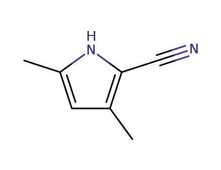 Molecular Structure of 4513-92-2 (3,5-DIMETHYLPYRROLE-2-CARBONITRILE)