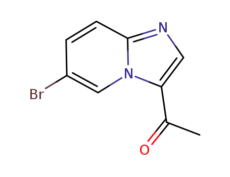 Molecular Structure of 30493-41-5 (Ethanone, 1-(6-broMiMidazo[1,2-a]pyridin-3-yl)-)
