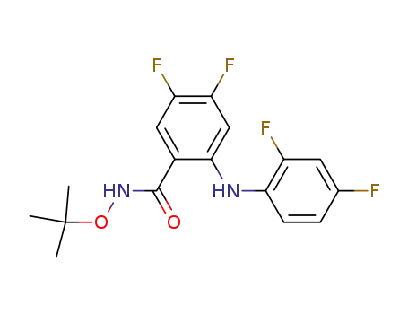 <i>N</i>-<i>tert</i>-butoxy-2-(2,4-difluoro-phenylamino)-4,5-difluoro-benzamide