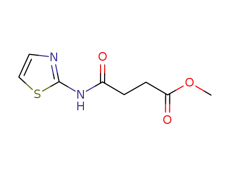 Molecular Structure of 329205-47-2 (Butanoic acid, 4-oxo-4-(2-thiazolylamino)-, methyl ester)