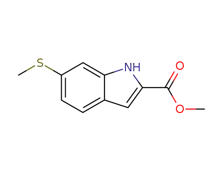 methyl-6-methylsulfanyl-1H-indole-2-carboxylate