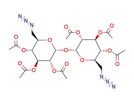 2,3,4-tri-O-acetyl-6-azido-6-deoxy-α-D-glucopyranosyl-(1→1)-2,3,4-tri-O-acetyl-6-azido-6-deoxy-α-D-glucopyranoside