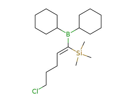 Molecular Structure of 338999-04-5 (((Z)-5-Chloro-1-trimethylsilanyl-pent-1-enyl)-dicyclohexyl-borane)